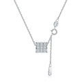 Collier pendentif baril S925 argent sterling 36 moissanites D-VVS1 plaqué platine - IVOIRART.COM