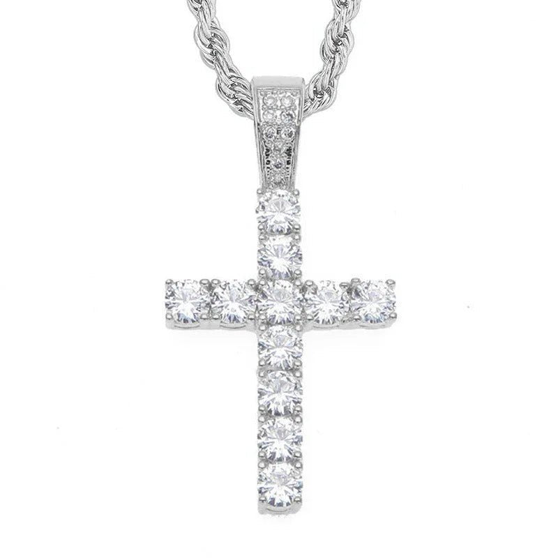 Collier Pendentif en Or Véritable Plaqué Zircon, Élégance et Raffinement - IVOIRART.COM