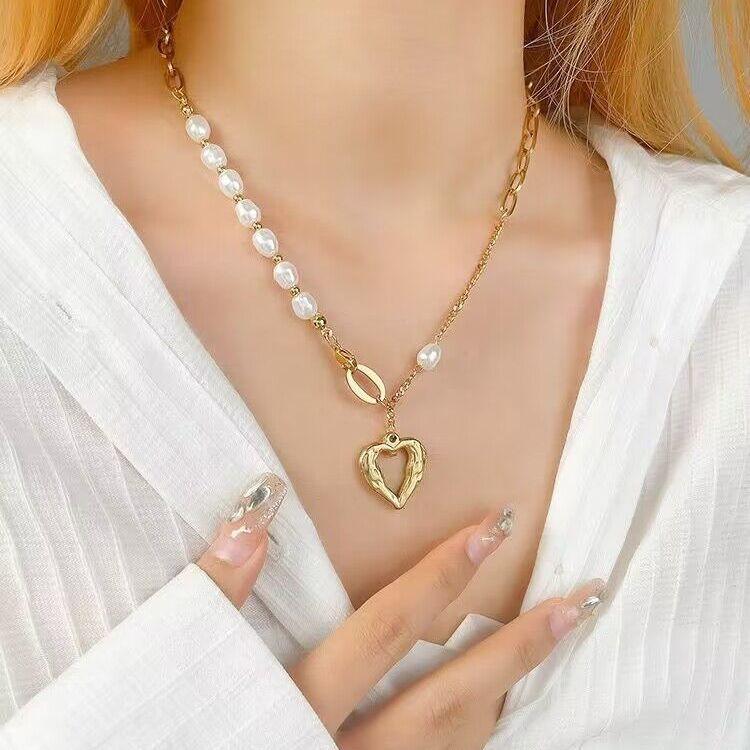 Collier Perles Chaîne Empilable Unisexe Style Unique Femme Design Personnalisé - IVOIRART.COM