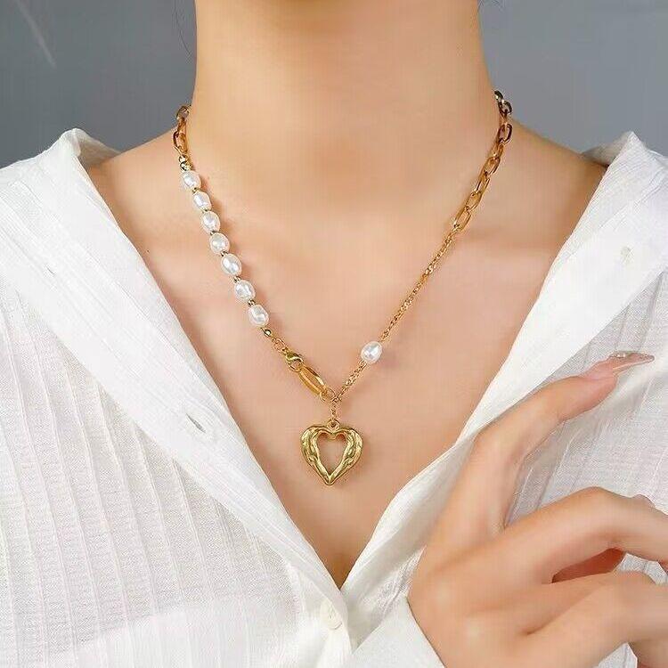 Collier Perles Chaîne Empilable Unisexe Style Unique Femme Design Personnalisé - IVOIRART.COM