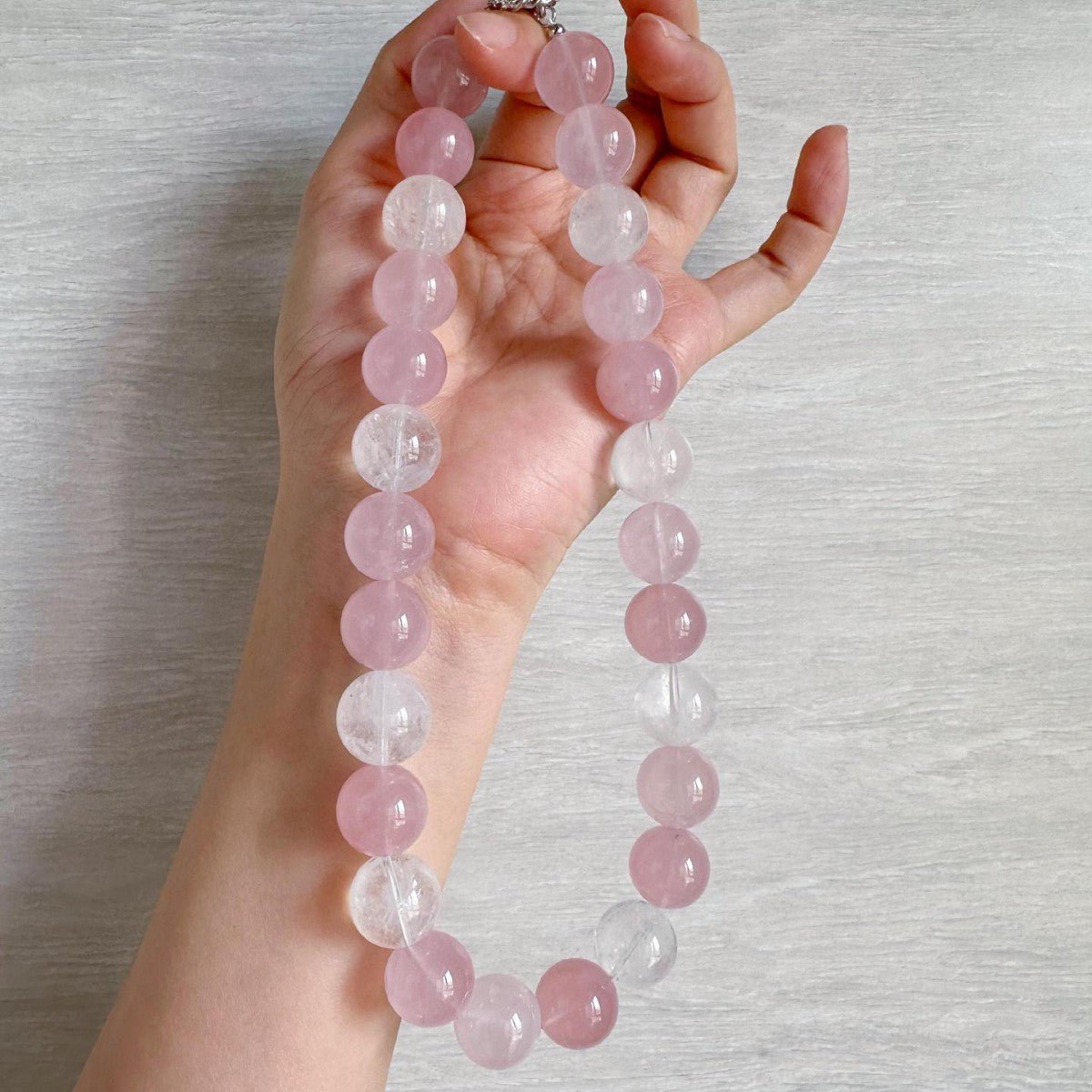 Collier pour femme élégant et unique en perles de cristal naturel, style pastoral - IVOIRART.COM