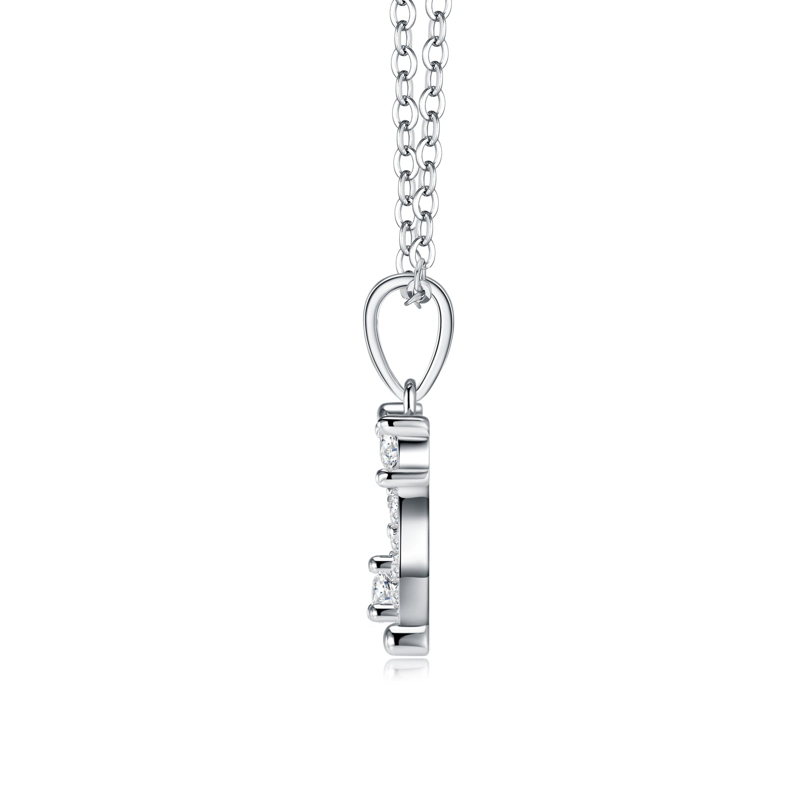 Collier Sagittaire en Argent Sterling S925 pour Femme, Moissanite VVS1 Couleur D, 3,8g Plaqué Platine, Bijou d'Astrologie avec Certificat GRA - Coffret Cadeau Parfait - IVOIRART.COM