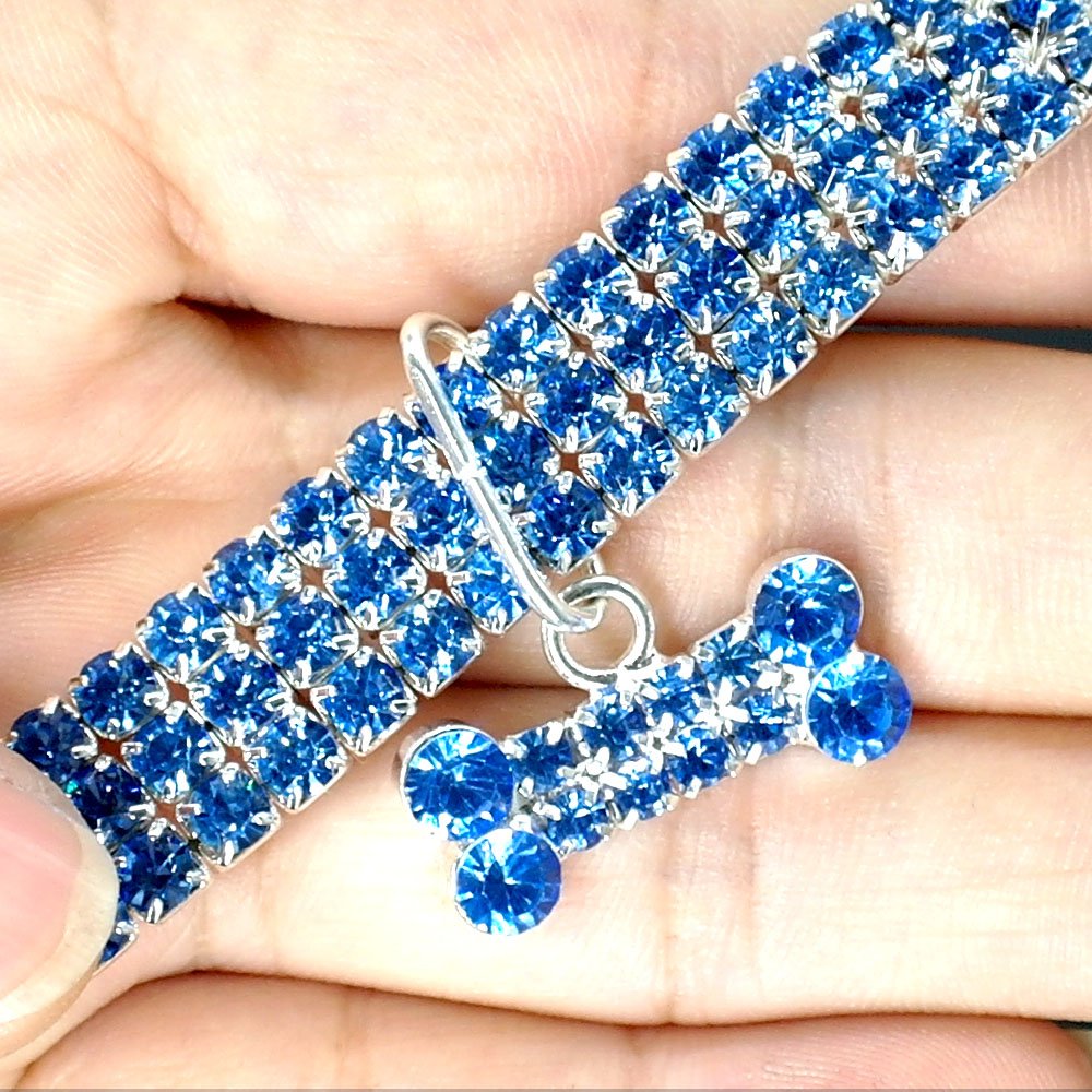 Collier Scintillant en Strass et Cristal pour Chiens et Chats Petits et Moyens - IVOIRART.COM