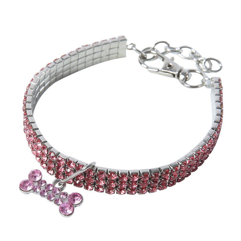 Collier Scintillant en Strass et Cristal pour Chiens et Chats Petits et Moyens - IVOIRART.COM