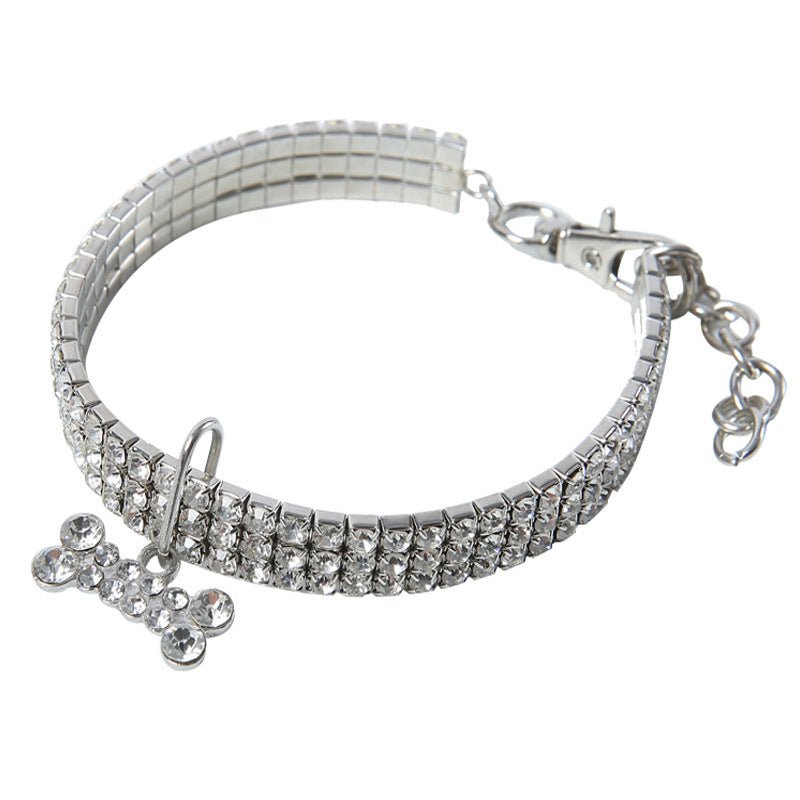 Collier Scintillant en Strass et Cristal pour Chiens et Chats Petits et Moyens - IVOIRART.COM