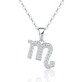Collier Scorpion en Argent Sterling S925 pour Femme, Moissanite D Couleur VVS1, Pendentif Zodiac, Plaqué Platine 3,4g, Bijoux d'Astrologie avec Certificat GRA - IVOIRART.COM