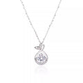 Collier Sirène Rond en Zircone en Argent Sterling 999, Style Raffiné et Luxueux - IVOIRART.COM