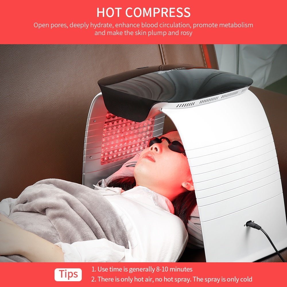 Colorful LED Photon Skin Rejuvenation - Appareil beauté chaud et froid spray Pro! - IVOIRART.COM