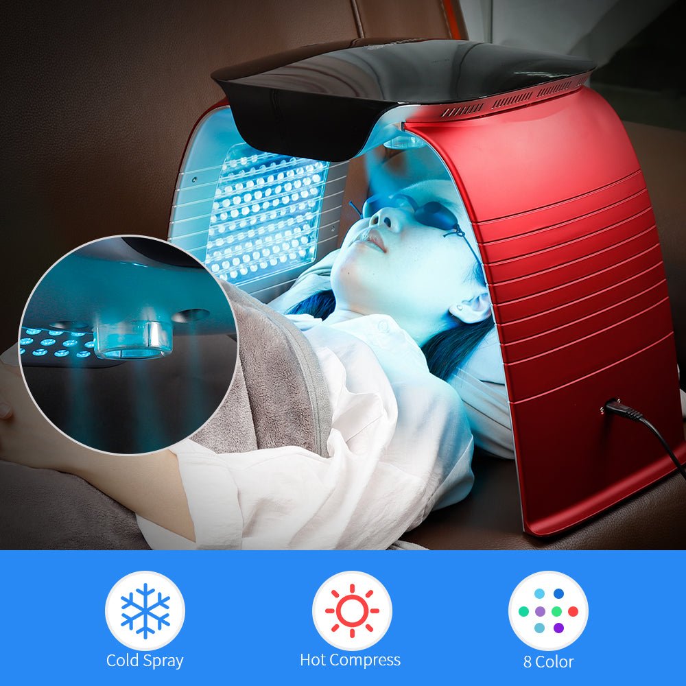Colorful LED Photon Skin Rejuvenation - Appareil beauté chaud et froid spray Pro! - IVOIRART.COM