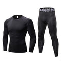 Combinaison de Compression Homme Fitness Course Tissu Tights Manches Longues Pantalon Leggings Tenue Sportive Fitness Sport - IVOIRART.COM