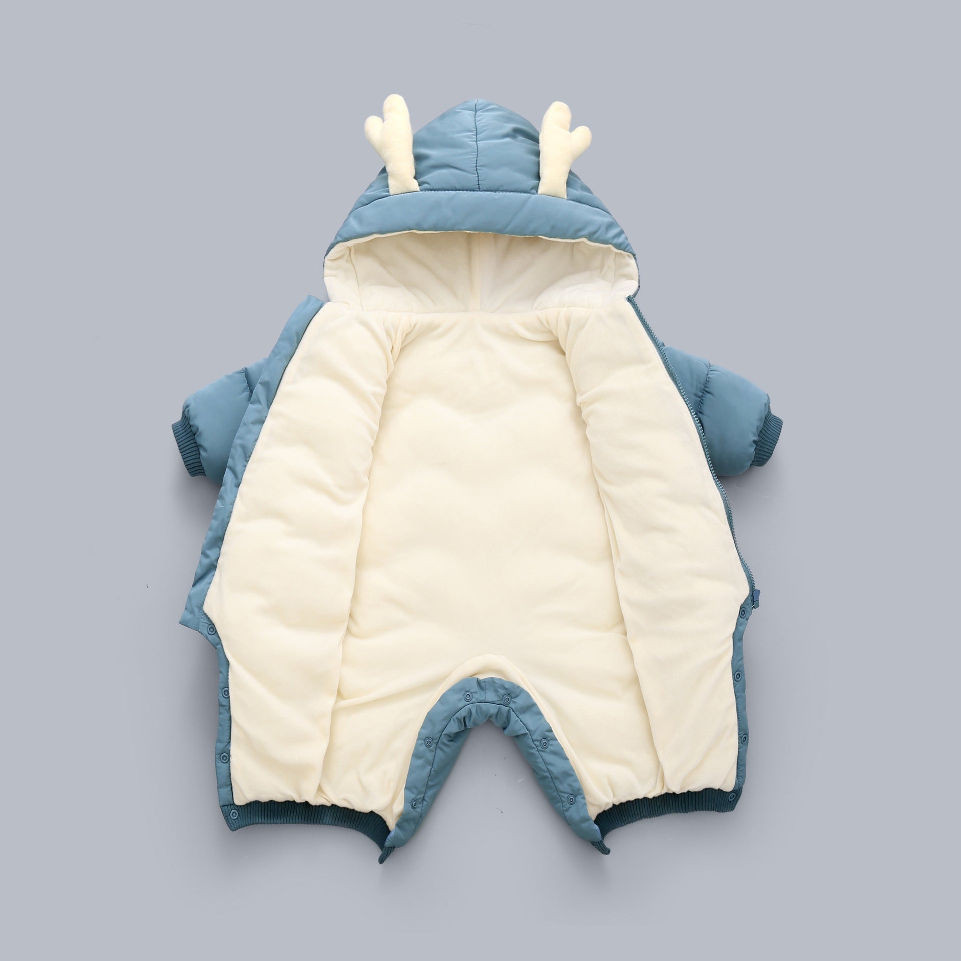 Combinaison hiver épaisse bébé en velours pour garçons et filles 0-3 ans 80 cm - IVOIRART.COM