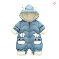 Combinaison hiver épaisse bébé en velours pour garçons et filles 0-3 ans 80 cm - IVOIRART.COM