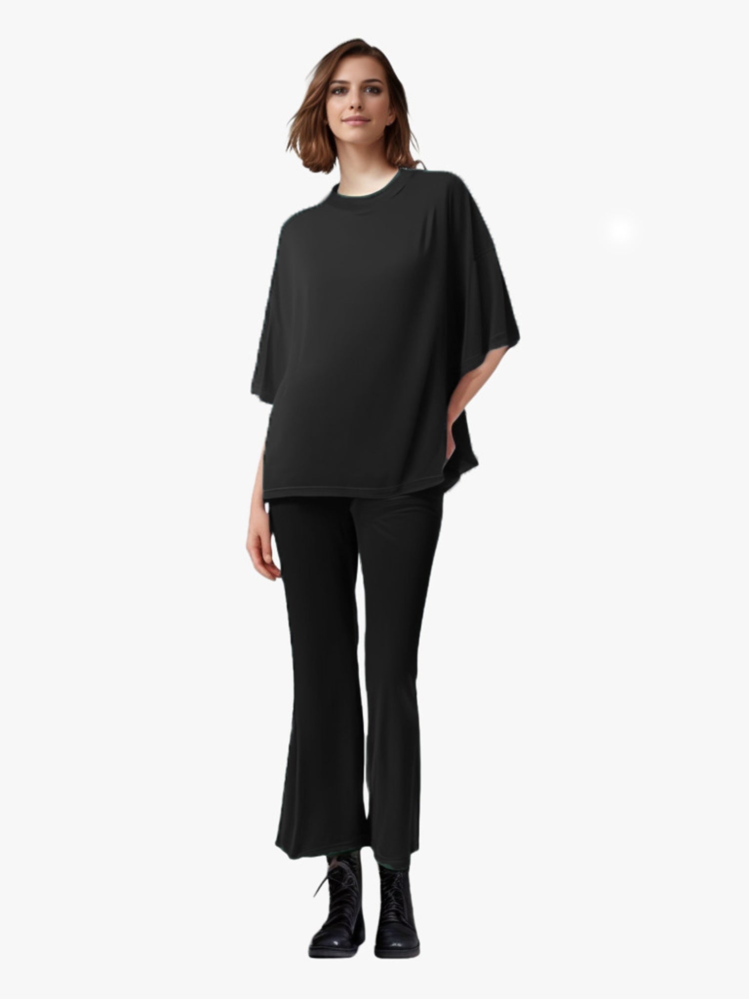 Combinaison Longue à Manches Longues Couleur Unie pour Femme Élégante et Confortable - IVOIRART.COM