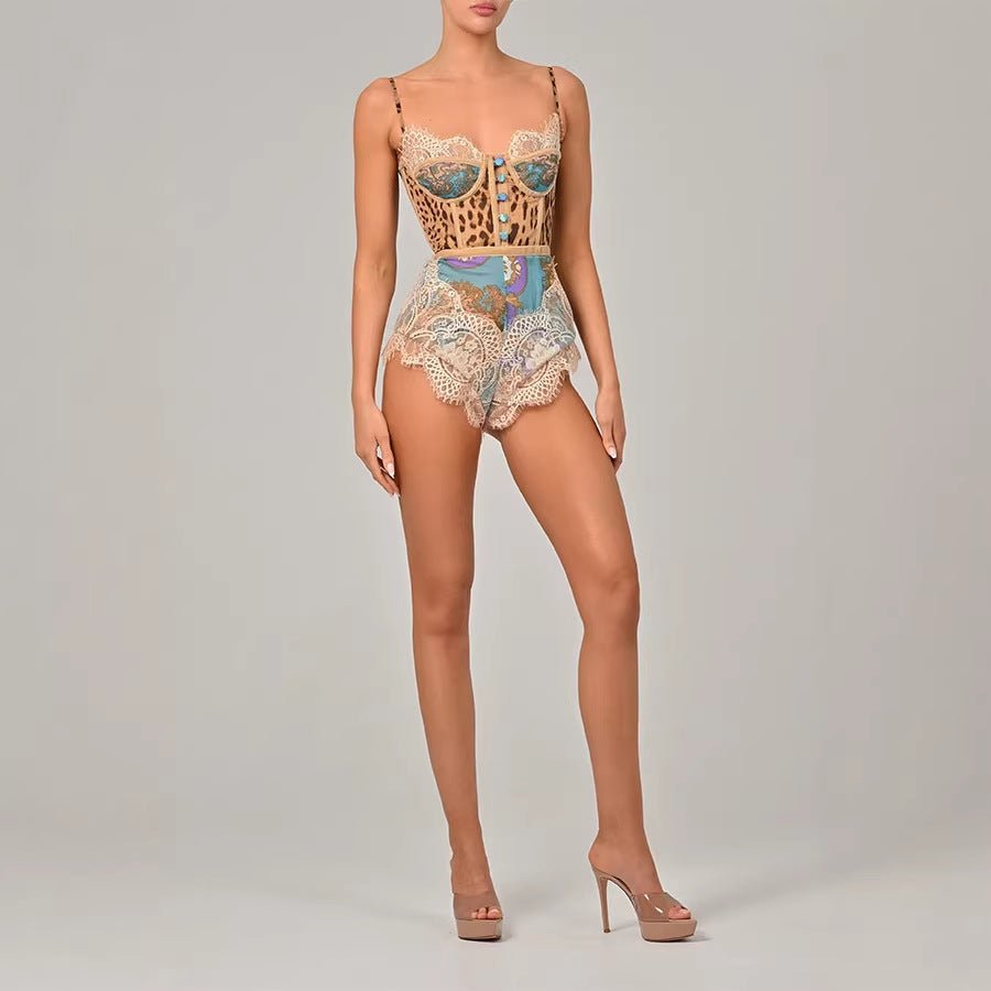 Combinaison sexy à fines bretelles en dentelle pour femme – Nouvelle tendance mode - IVOIRART.COM