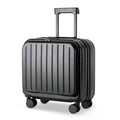 Compartiment à bagages à ouverture frontale avec plateau avant, cabine 20 pouces, porte-gobelet pliable extensible, support téléphone dissimulé, double chargeur USB - IVOIRART.COM