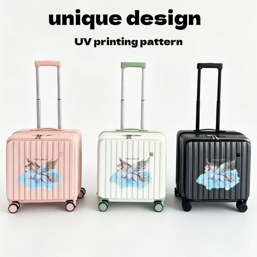 Compartiment Petit Bagage à Ouverture Latérale, Valise de Voyage Compacte 20 pouces, Légère et Pratique à Roulettes - IVOIRART.COM