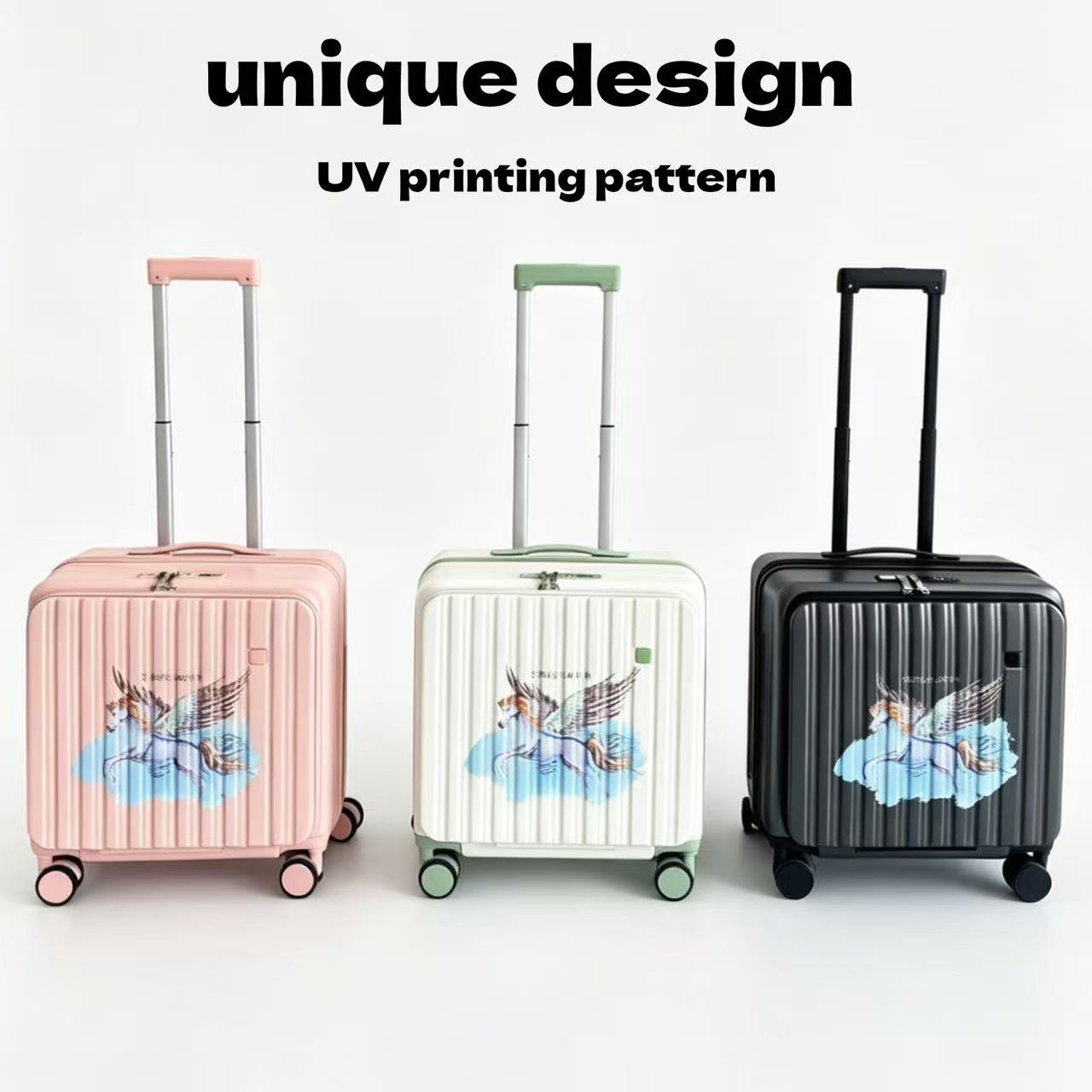 Compartiment Petit Bagage à Ouverture Latérale, Valise de Voyage Compacte 20 pouces, Légère et Pratique à Roulettes - IVOIRART.COM