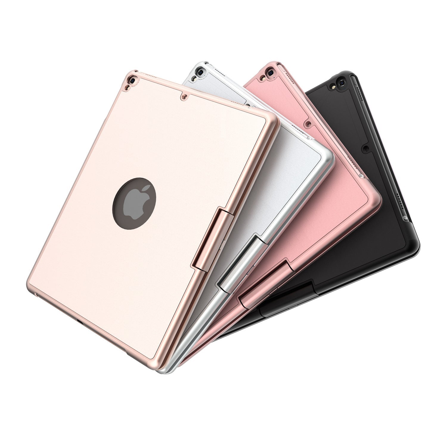 Compatible with Apple, Five ipad universal 360 degree rotating with breathing light Bluetooth keyboard - IVOIRART.COM