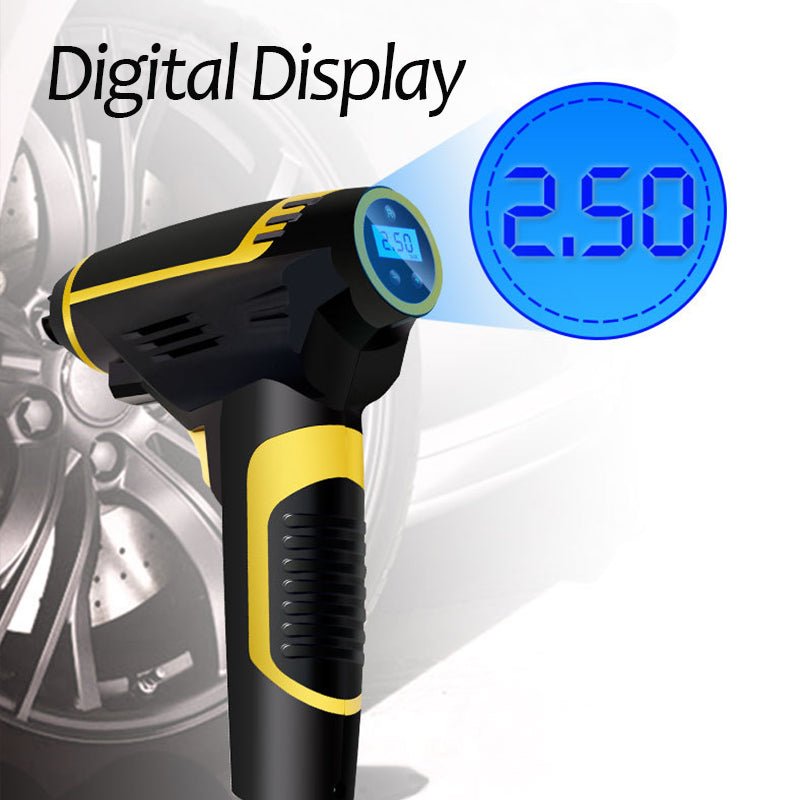 Compresseur d'air numérique LED intelligent portable manuel automatique pour voiture - IVOIRART.COM