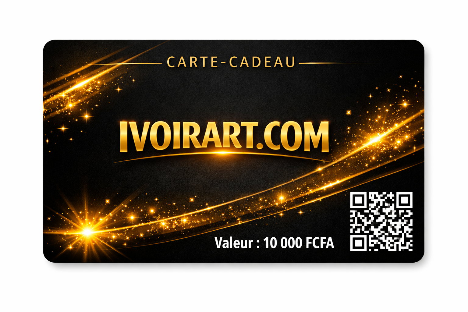 Carte-cadeau exclusive IVOIRART.COM – Le cadeau élévateur d’art et décoration