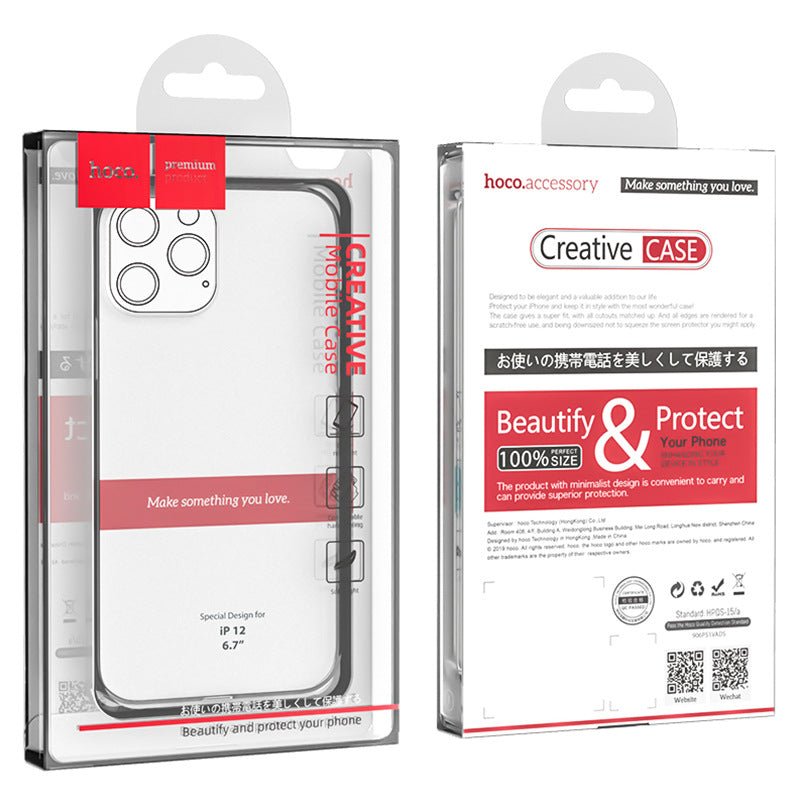 Coque de téléphone transparente en TPU à haute pureté, protection fine et élégante - IVOIRART.COM