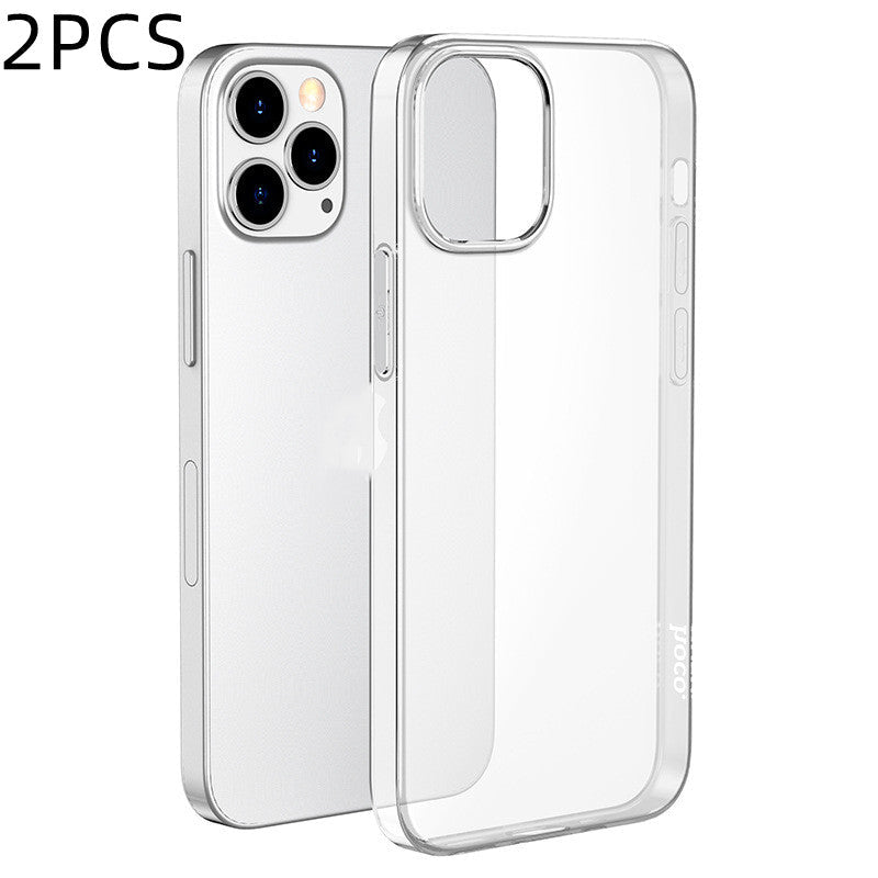 Coque de téléphone transparente en TPU à haute pureté, protection fine et élégante - IVOIRART.COM