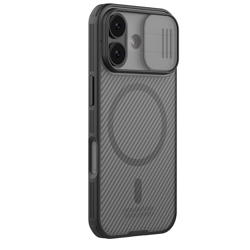 Coque MagSafe Magnétique Black Mirror PRO avec cache-objectif coulissant iPhone17 - IVOIRART.COM