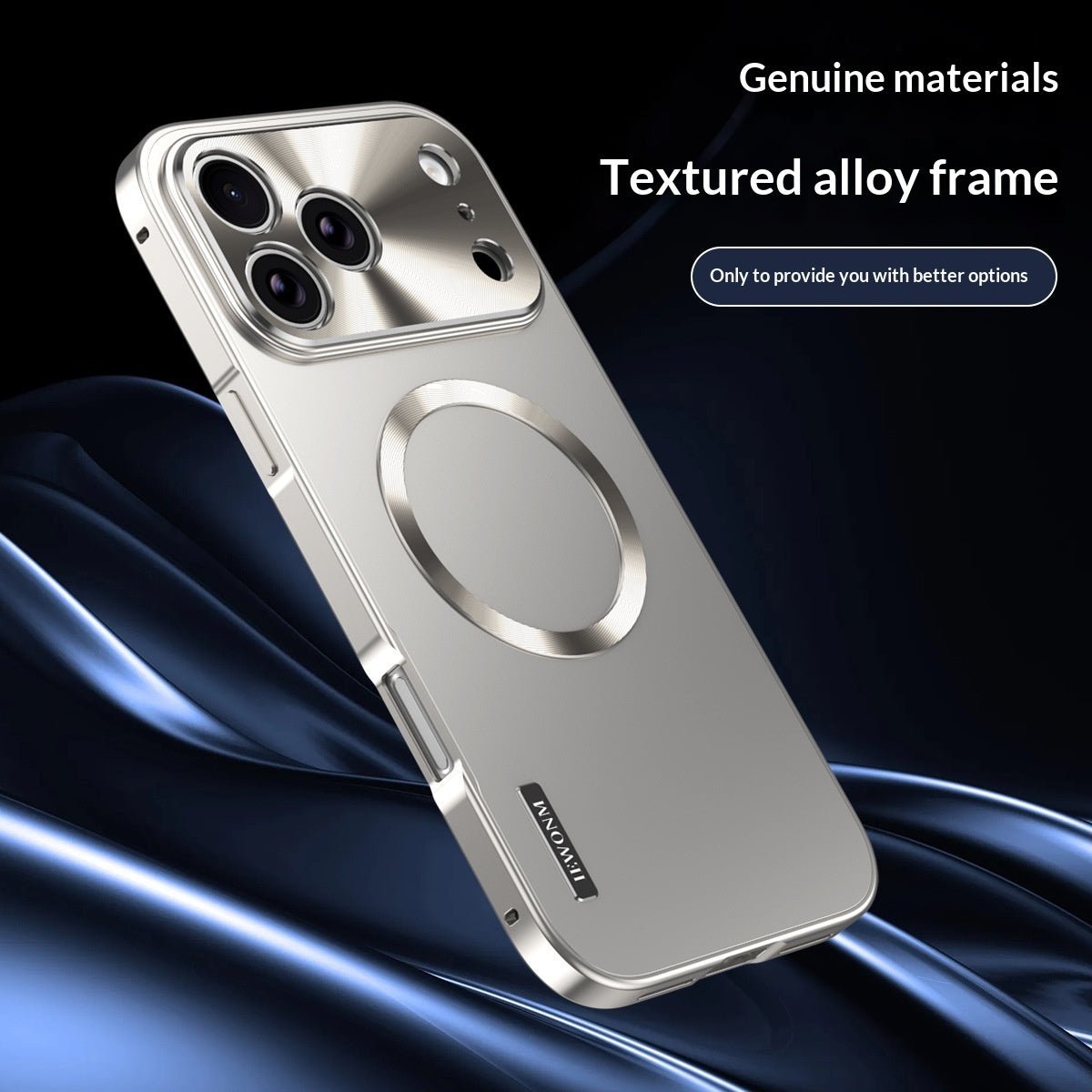 Coque Métallique Magnétique Électroplacée Compatible Avec iPhone 17 Pro Max - IVOIRART.COM