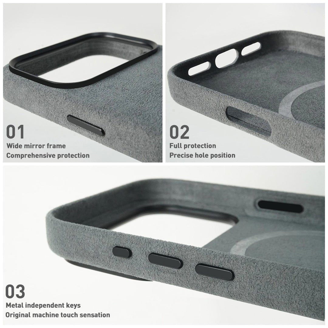 Coque pour téléphone 17 Pro Max Air - Protection élégante et résistante en Alcantara - IVOIRART.COM