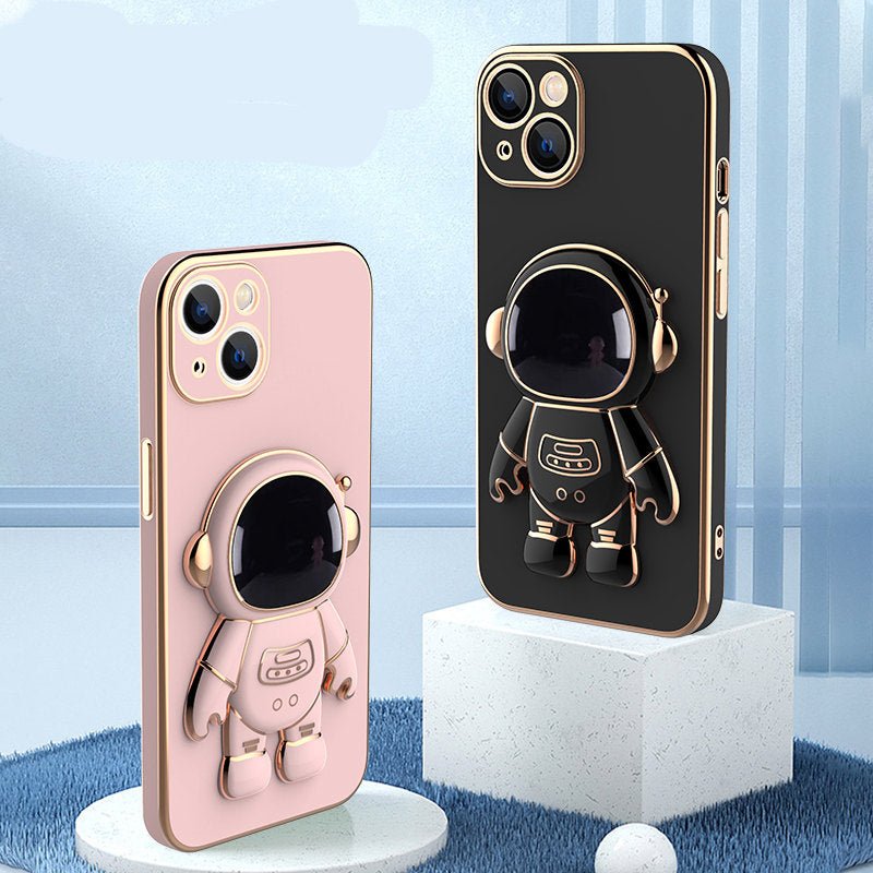 Coque Téléphonique Astronaute 3D Antichoc avec Support Électrolytique - IVOIRART.COM