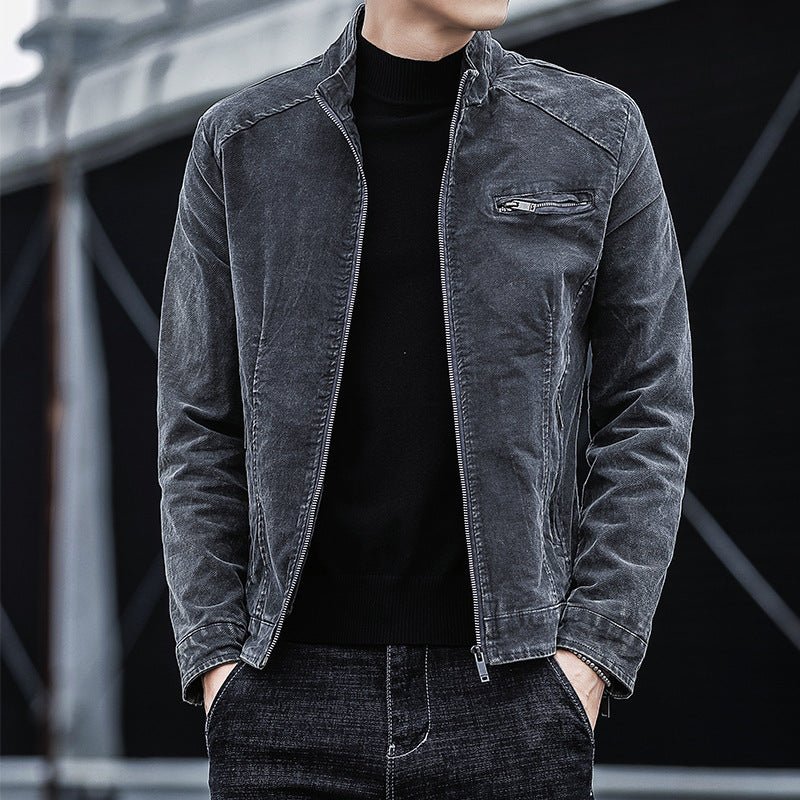 Corduroy Retro Denim Jacket For Men FallWinter - IVOIRART.COM