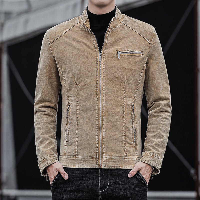 Corduroy Retro Denim Jacket For Men FallWinter - IVOIRART.COM