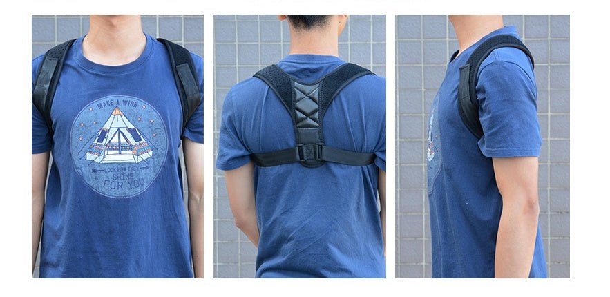 Correcteur de Posture Médical Claviculaire avec Sangle de Correction Lombaire - IVOIRART.COM