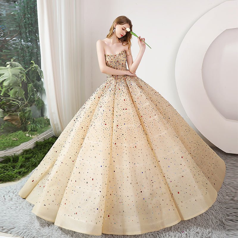 Costume Bride Wedding Dress Tube Top Dress - IVOIRART.COM