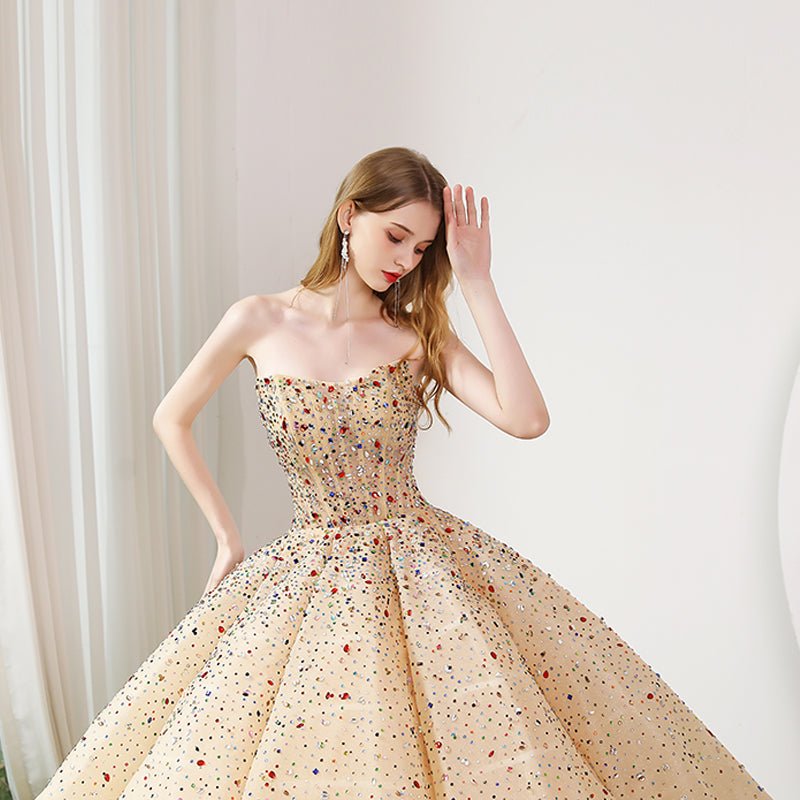 Costume Bride Wedding Dress Tube Top Dress - IVOIRART.COM