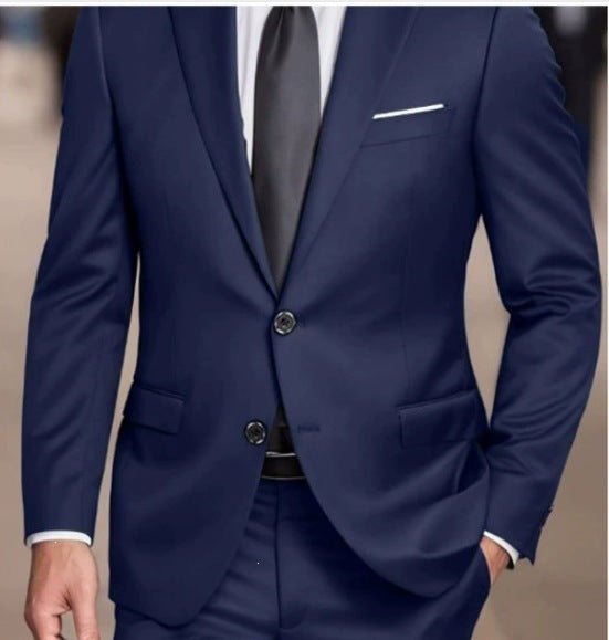 Costume d'affaires élégant prêt pour banquet pour homme - Ensemble slim fit - IVOIRART.COM