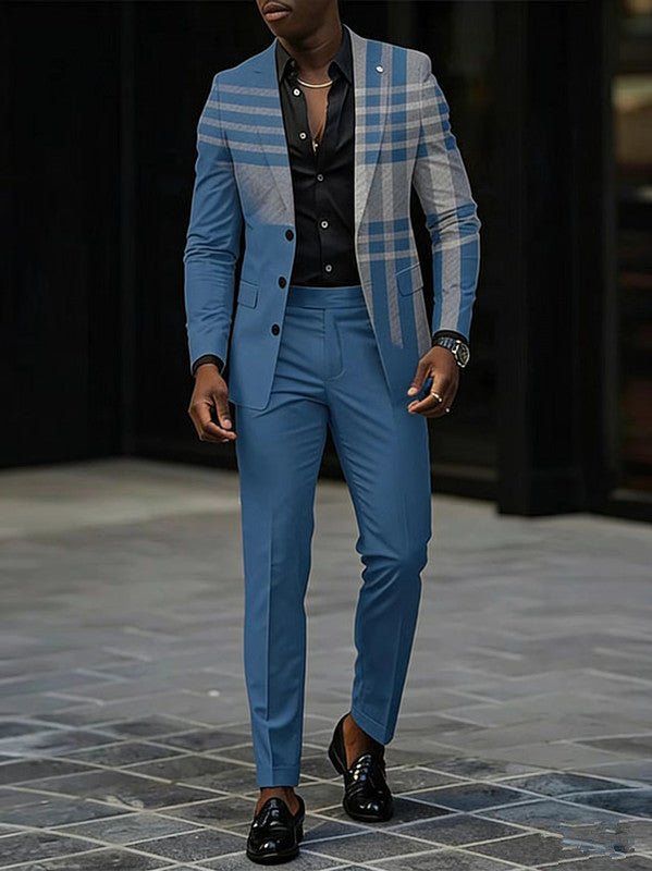Costume dégradé pour homme, tendance, assorti à tout, de haute qualité, coupe ajustée - IVOIRART.COM