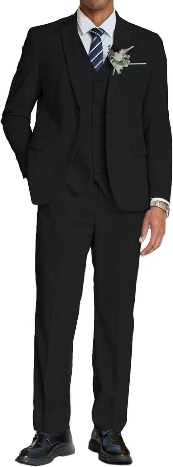 Costume deux pièces homme décontracté témoin — slim, 100% polyester, tailles EU - IVOIRART.COM