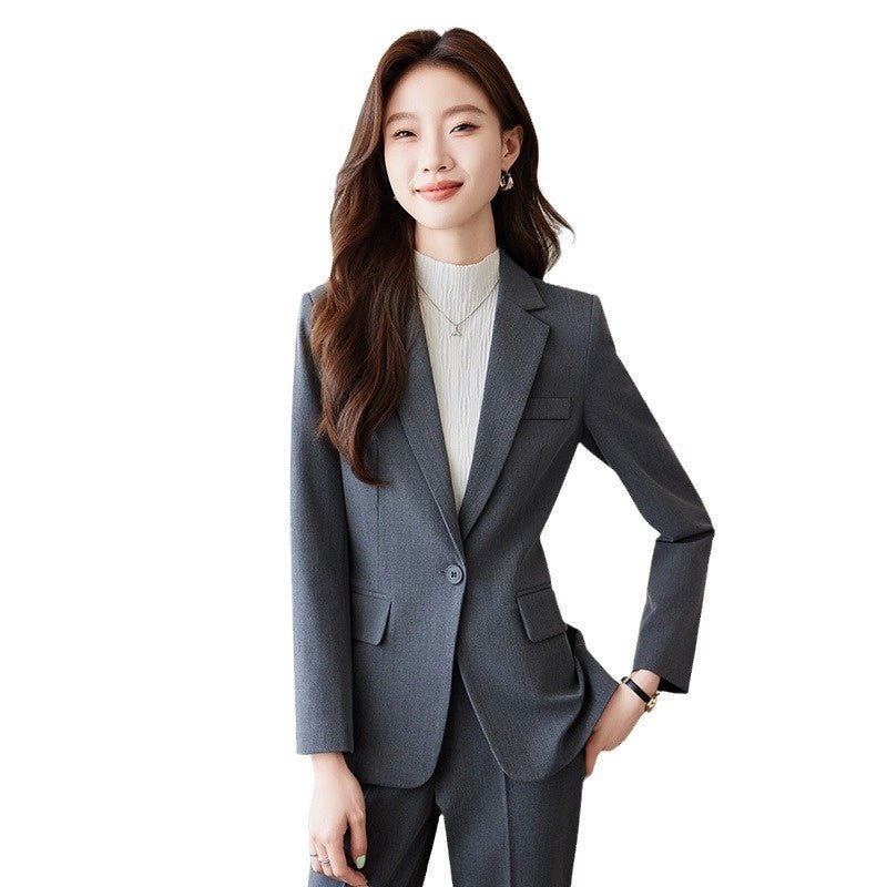 Costume Professionnel à Manches Longues avec Pantalon Élégant - Style et Confort - IVOIRART.COM