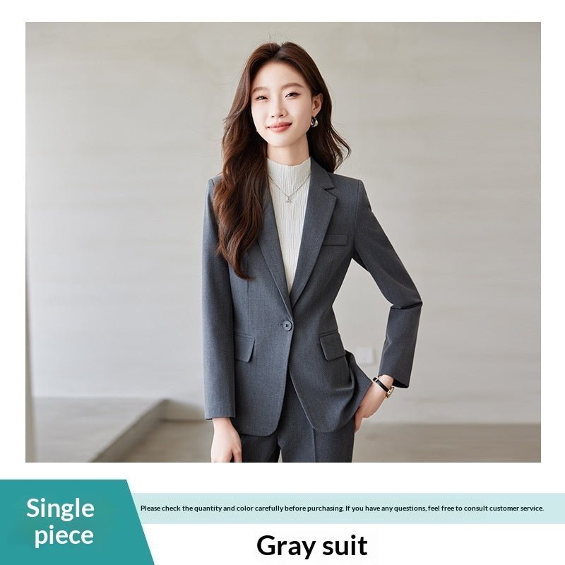 Costume Professionnel à Manches Longues avec Pantalon Élégant - Style et Confort - IVOIRART.COM