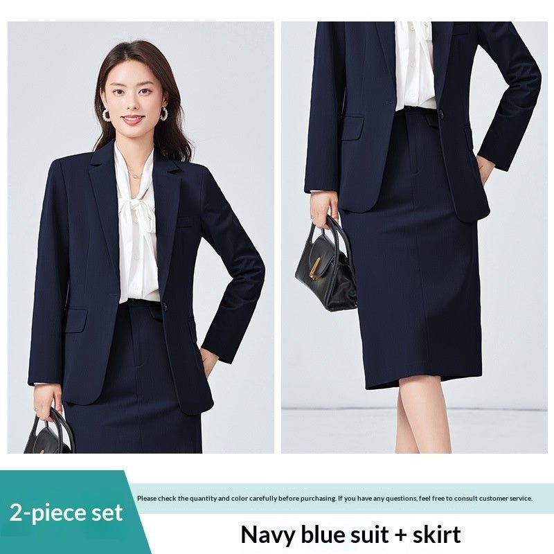 Costume Professionnel à Manches Longues avec Pantalon Élégant - Style et Confort - IVOIRART.COM
