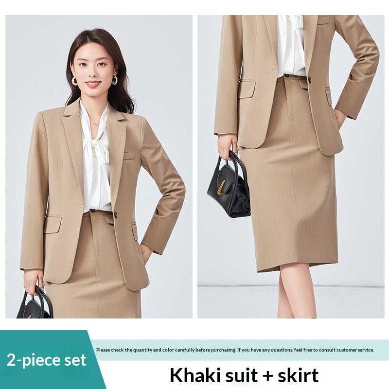 Costume Professionnel à Manches Longues avec Pantalon Élégant - Style et Confort - IVOIRART.COM