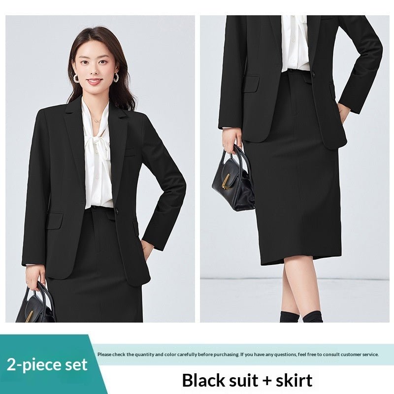Costume Professionnel à Manches Longues avec Pantalon Élégant - Style et Confort - IVOIRART.COM