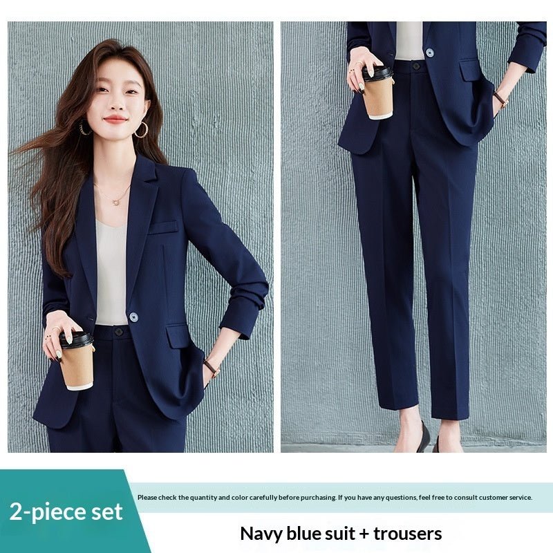 Costume Professionnel à Manches Longues avec Pantalon Élégant - Style et Confort - IVOIRART.COM