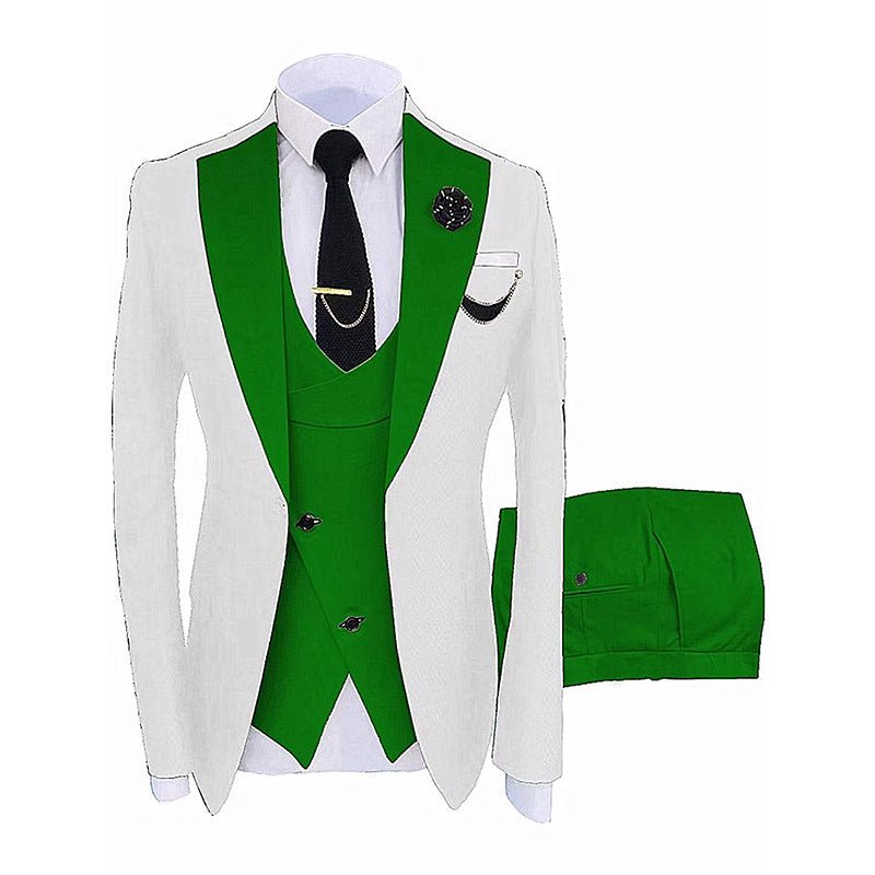 Costume Trois Pièces Homme Décontracté Style Européen et Américain Polyvalent - IVOIRART.COM
