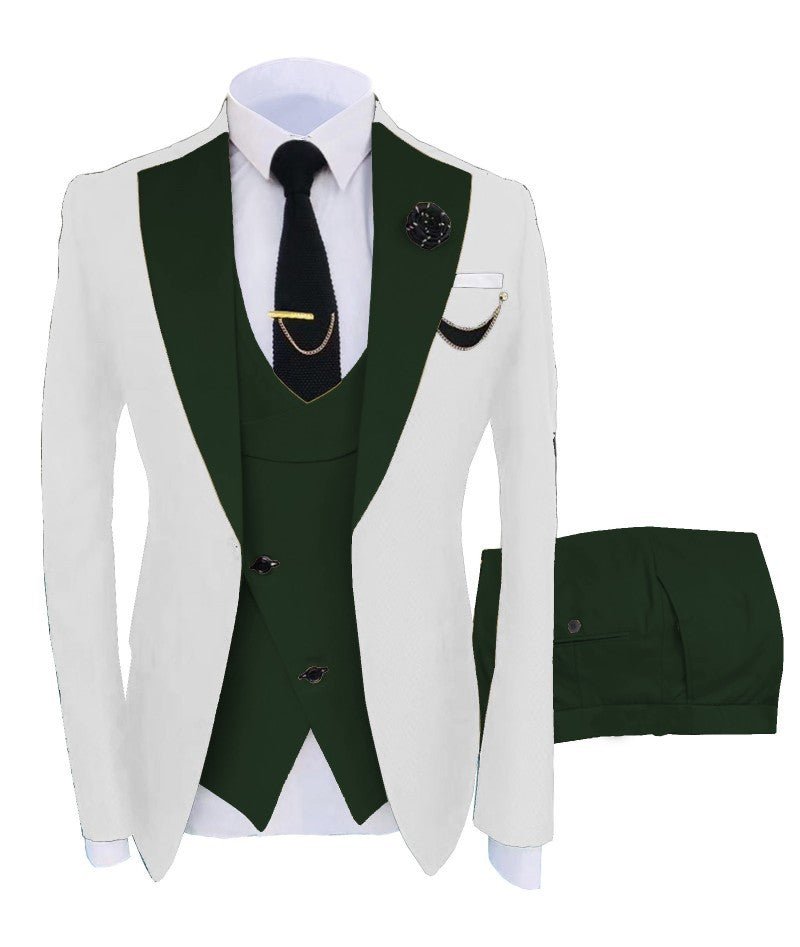 Costume Trois Pièces Homme Décontracté Style Européen et Américain Polyvalent - IVOIRART.COM