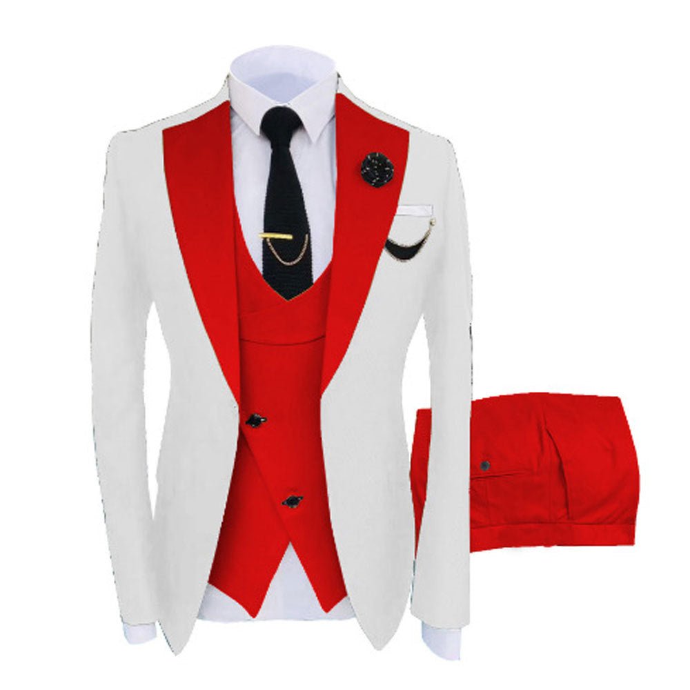 Costume trois pièces pour homme, couleurs mixtes, élégant et confortable - IVOIRART.COM