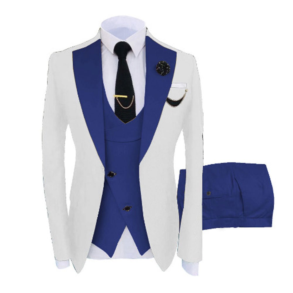 Costume trois pièces pour homme, couleurs mixtes, élégant et confortable - IVOIRART.COM