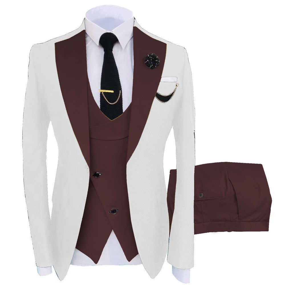 Costume trois pièces pour homme, couleurs mixtes, élégant et confortable - IVOIRART.COM