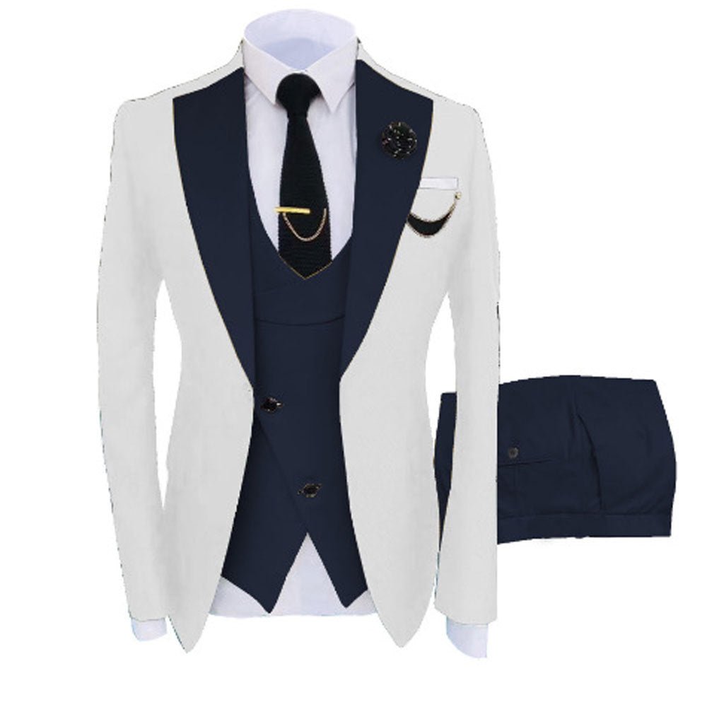 Costume trois pièces pour homme, couleurs mixtes, élégant et confortable - IVOIRART.COM